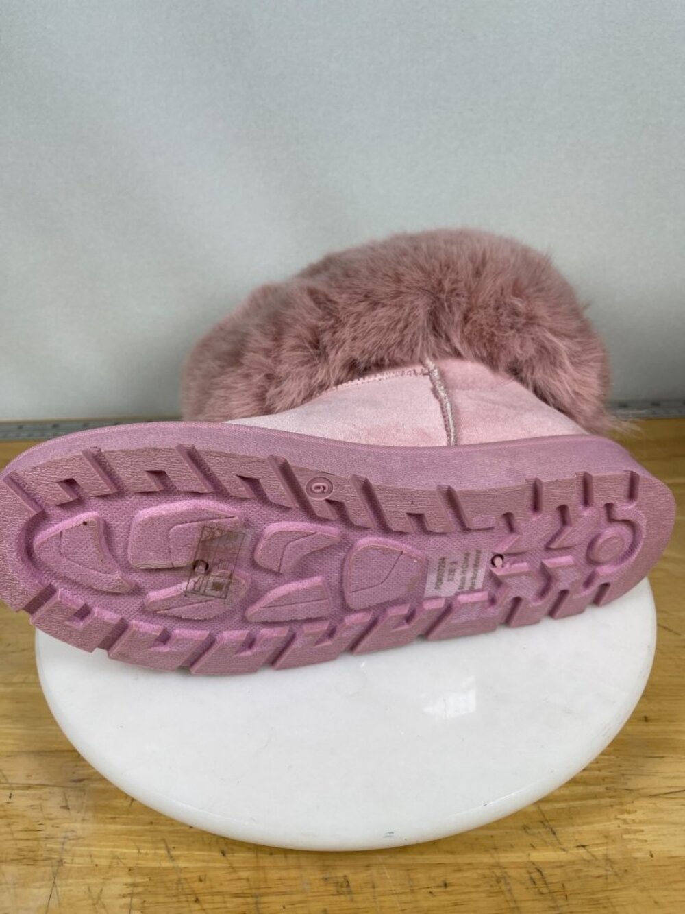 White Mountain Shanay Pink Faux Fur Boots Womens Size 9 Winter - Picture 6 of 11
